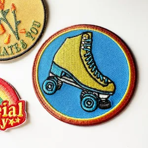 Retro Vibe Roller Skate Patch