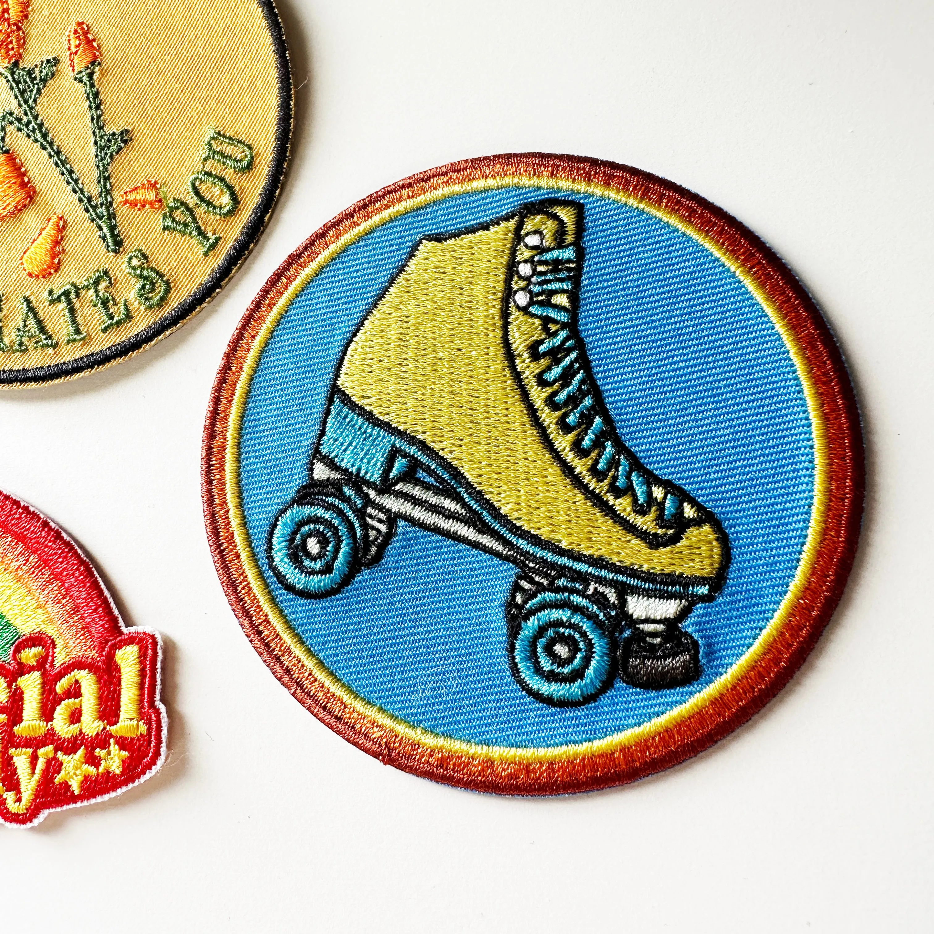 Retro Vibe Roller Skate Patch