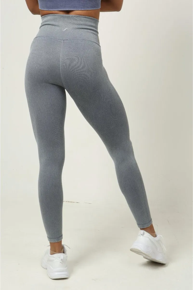 Ripped Leggings - Vintage Blue