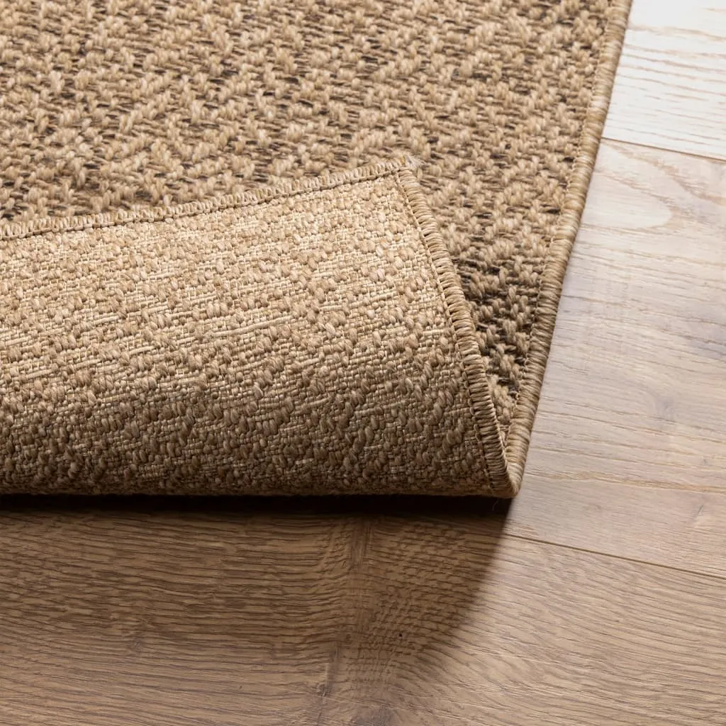 Rug ZIZUR 120x170 cm Jute Look Indoor and Outdoor