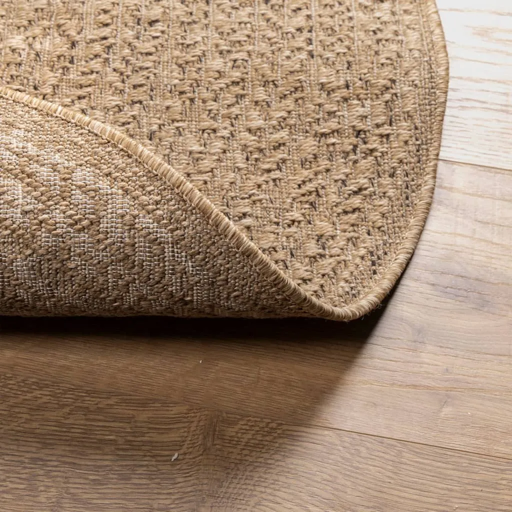 Rug ZIZUR 90 cm Jute Look Indoor and Outdoor
