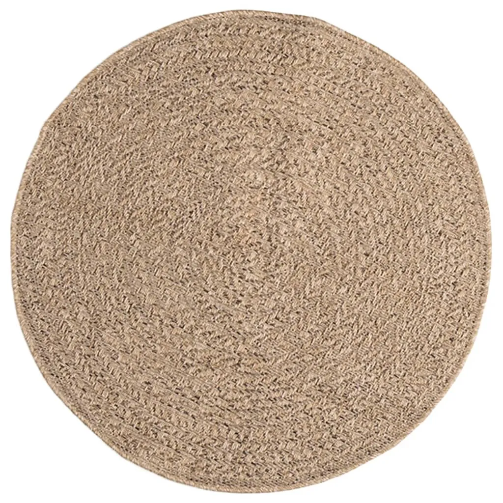 Rug ZIZUR 90 cm Jute Look Indoor and Outdoor