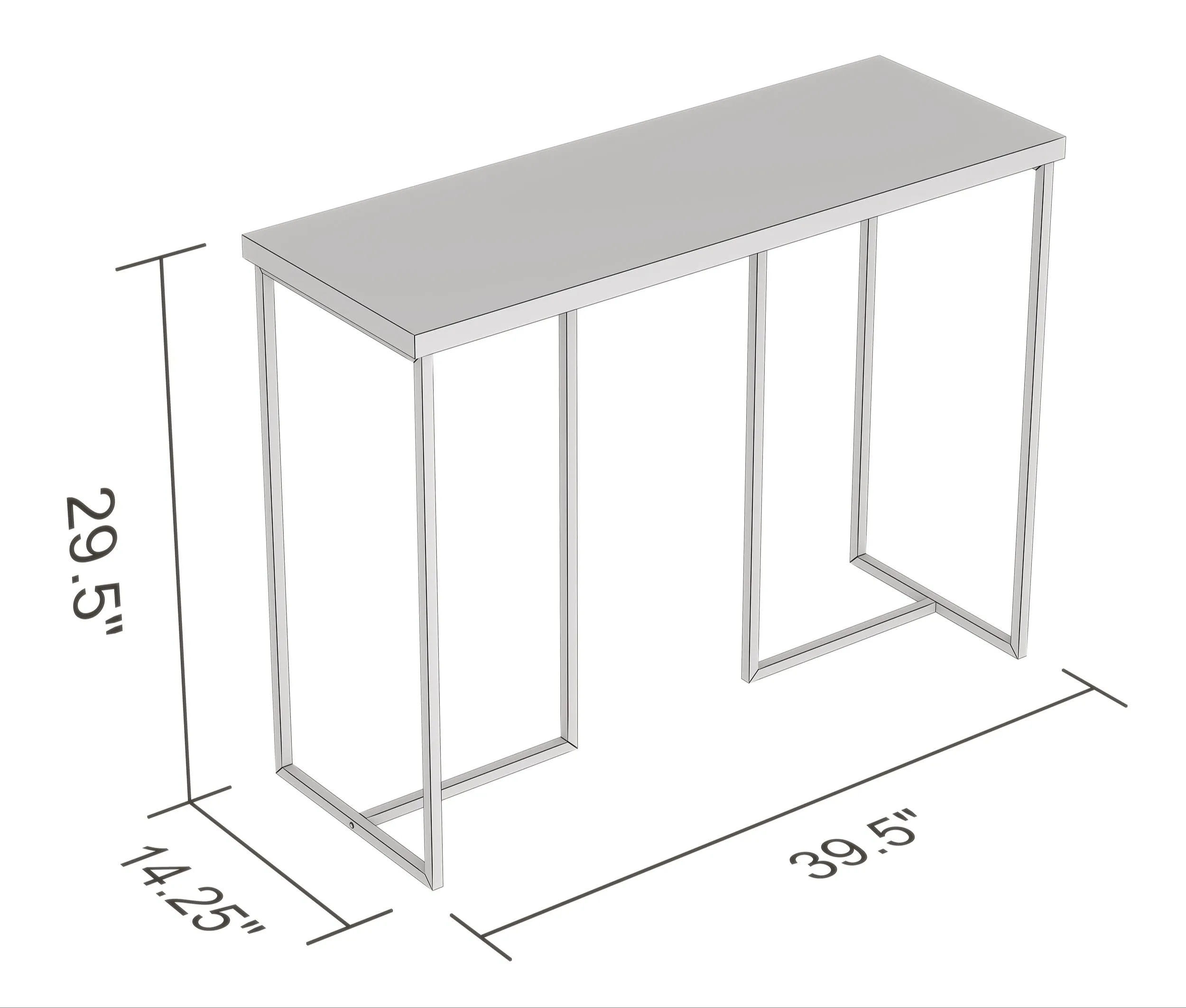 Safdie & Co. Console Table 39L Marble Gold Metal