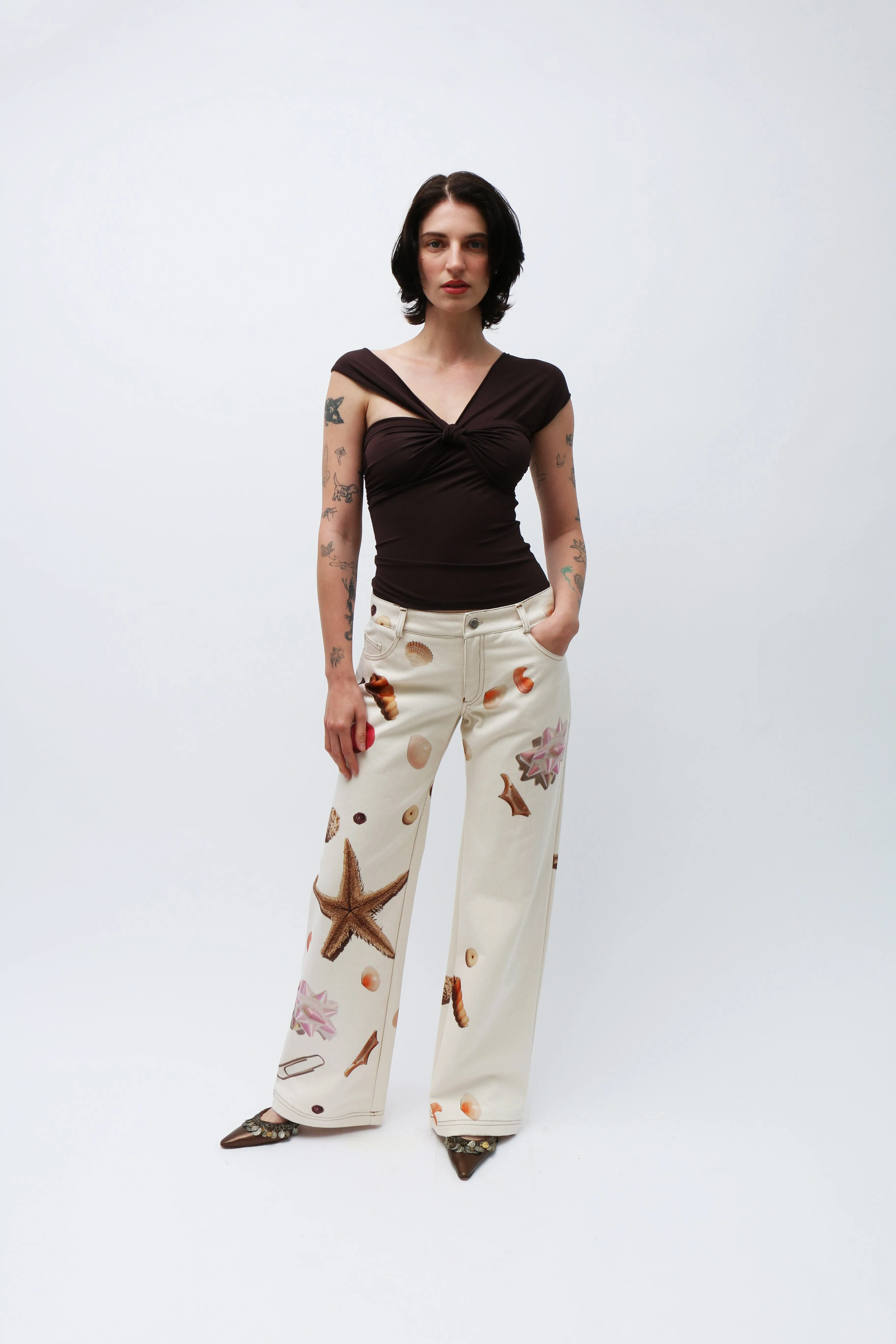 Seastar Printed Denim Trousers