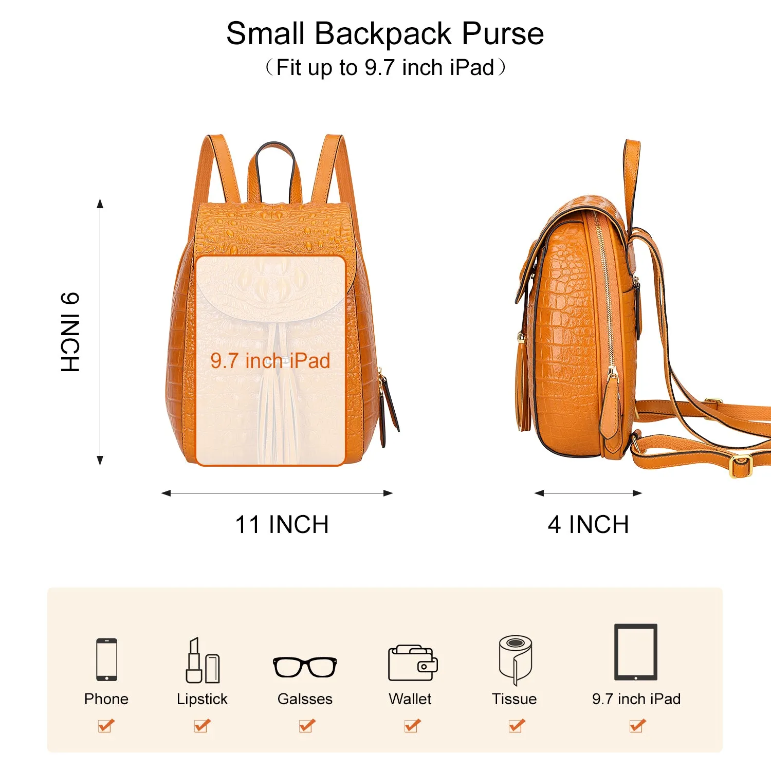 Small Crocodile Backpack