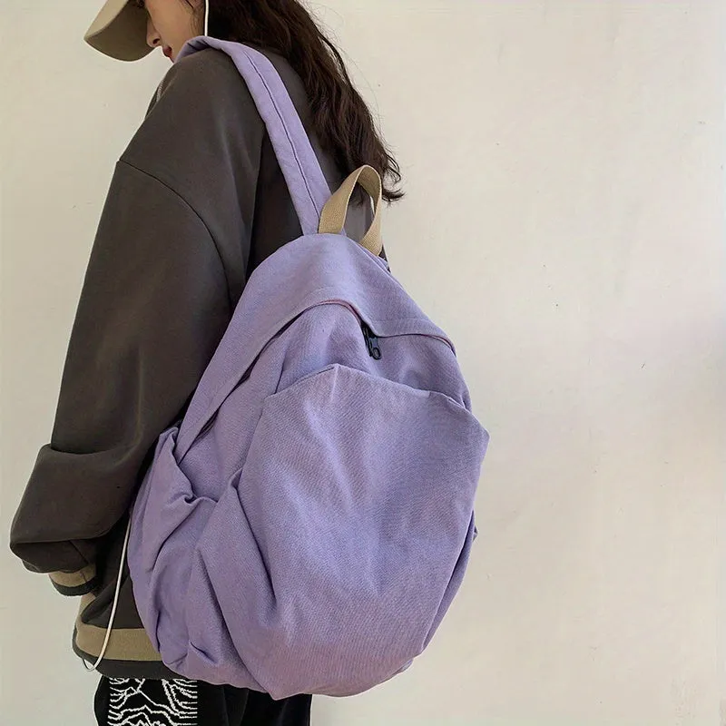 Stylish  Durable Canvas Backpack for College  Travel