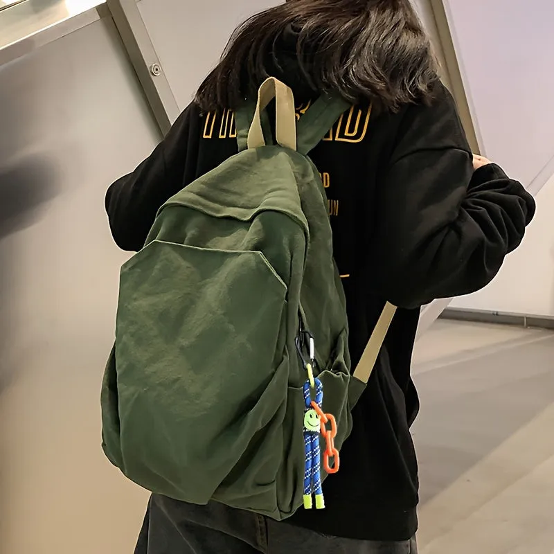 Stylish  Durable Canvas Backpack for College  Travel