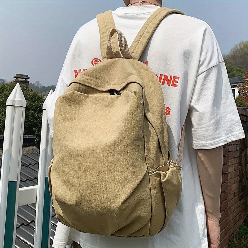 Stylish  Durable Canvas Backpack for College  Travel