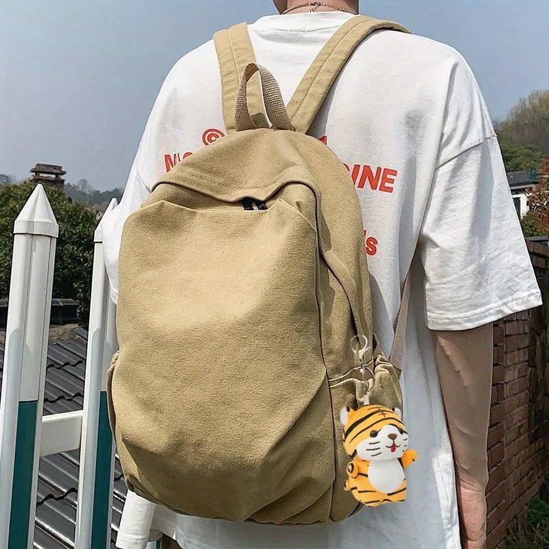 Stylish  Durable Canvas Backpack for College  Travel