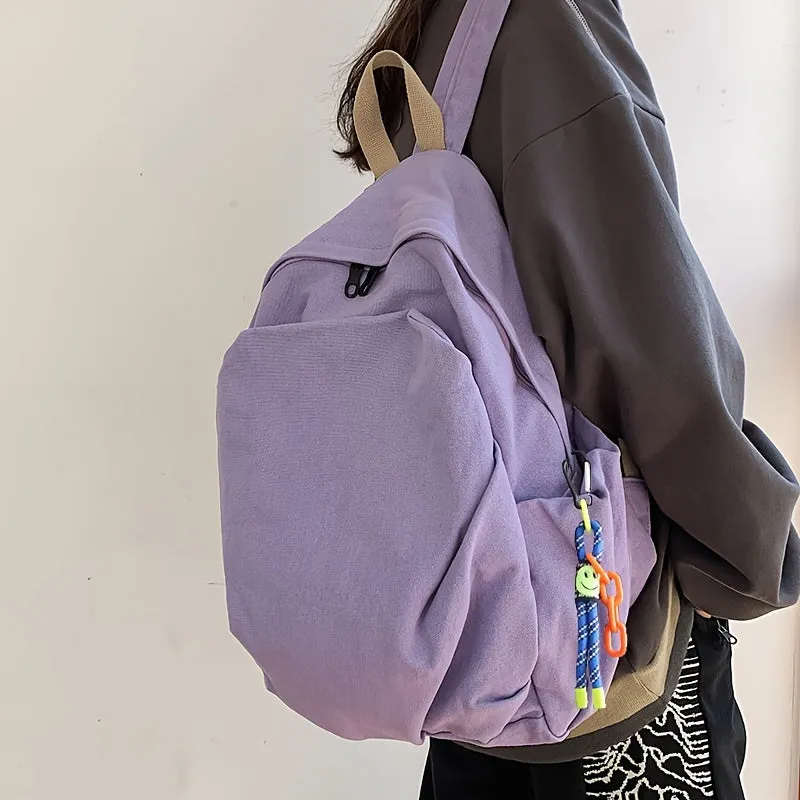 Stylish  Durable Canvas Backpack for College  Travel