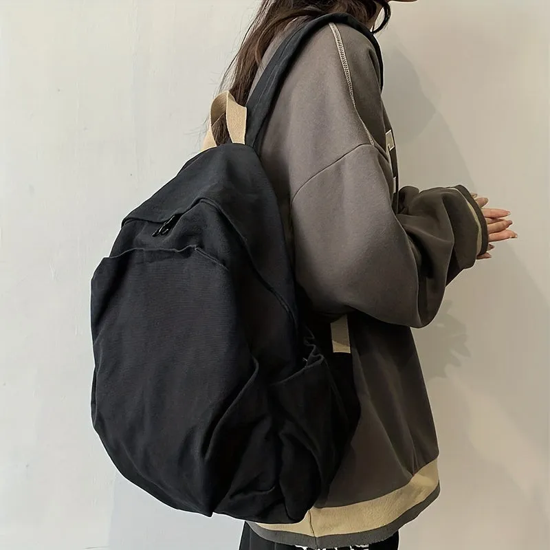 Stylish  Durable Canvas Backpack for College  Travel