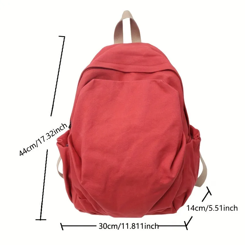 Stylish  Durable Canvas Backpack for College  Travel