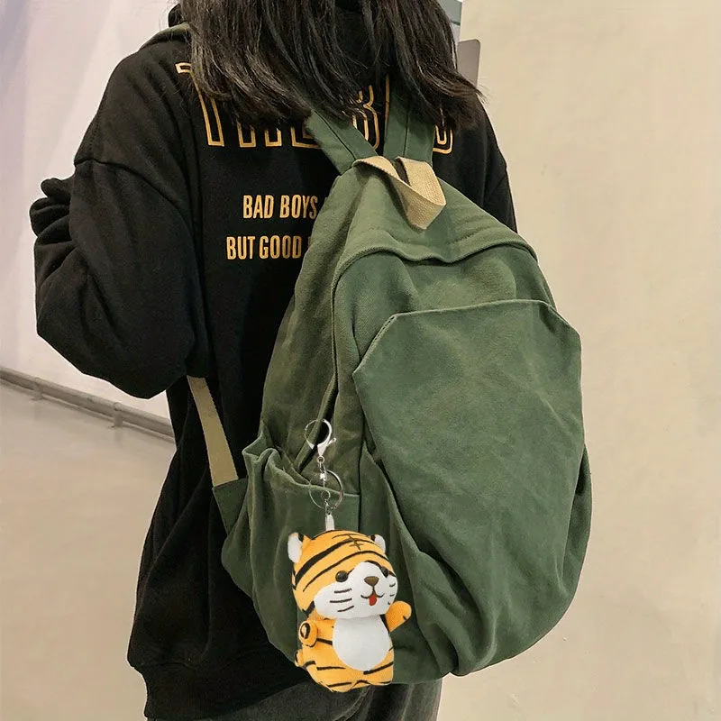 Stylish  Durable Canvas Backpack for College  Travel