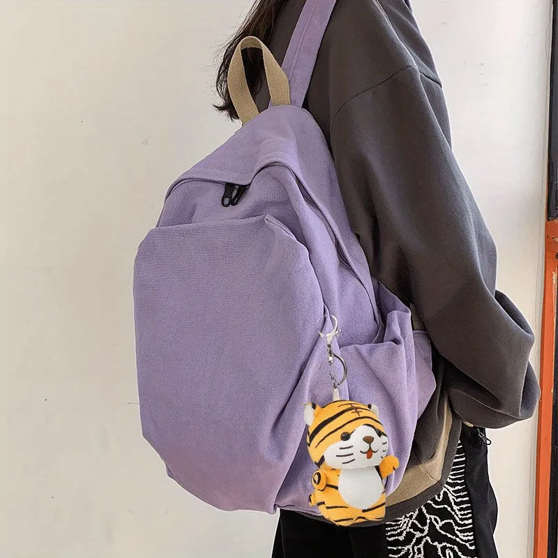 Stylish  Durable Canvas Backpack for College  Travel