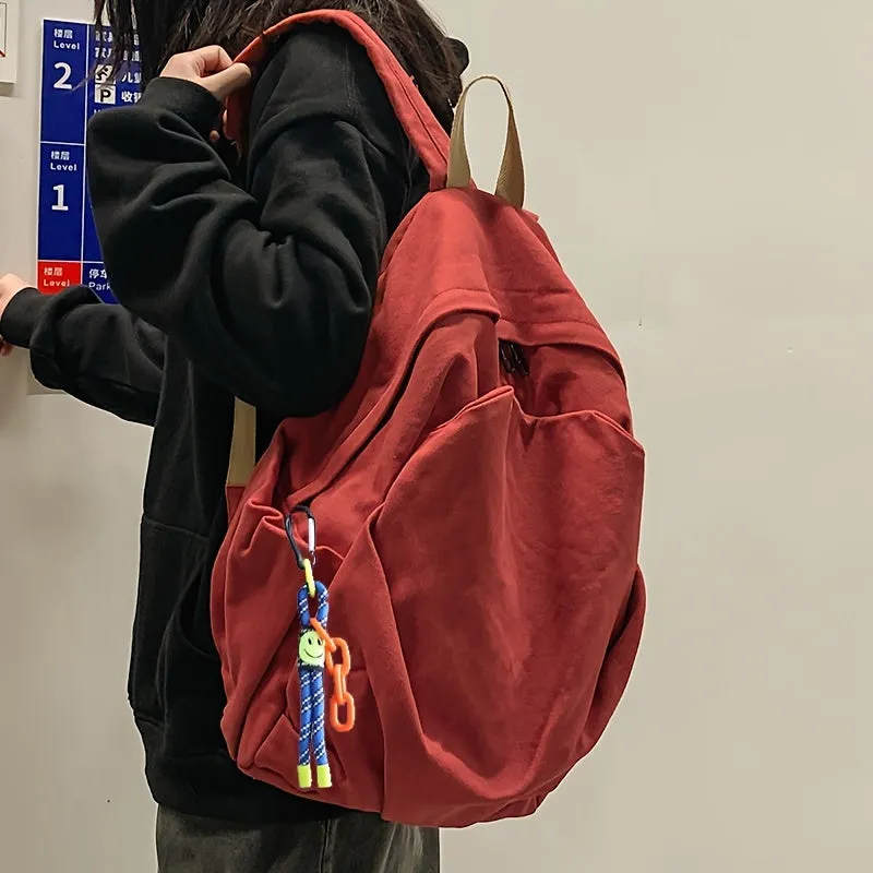 Stylish  Durable Canvas Backpack for College  Travel