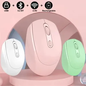 Vibrant 1600DPI Dual-Mode Wireless Mouse