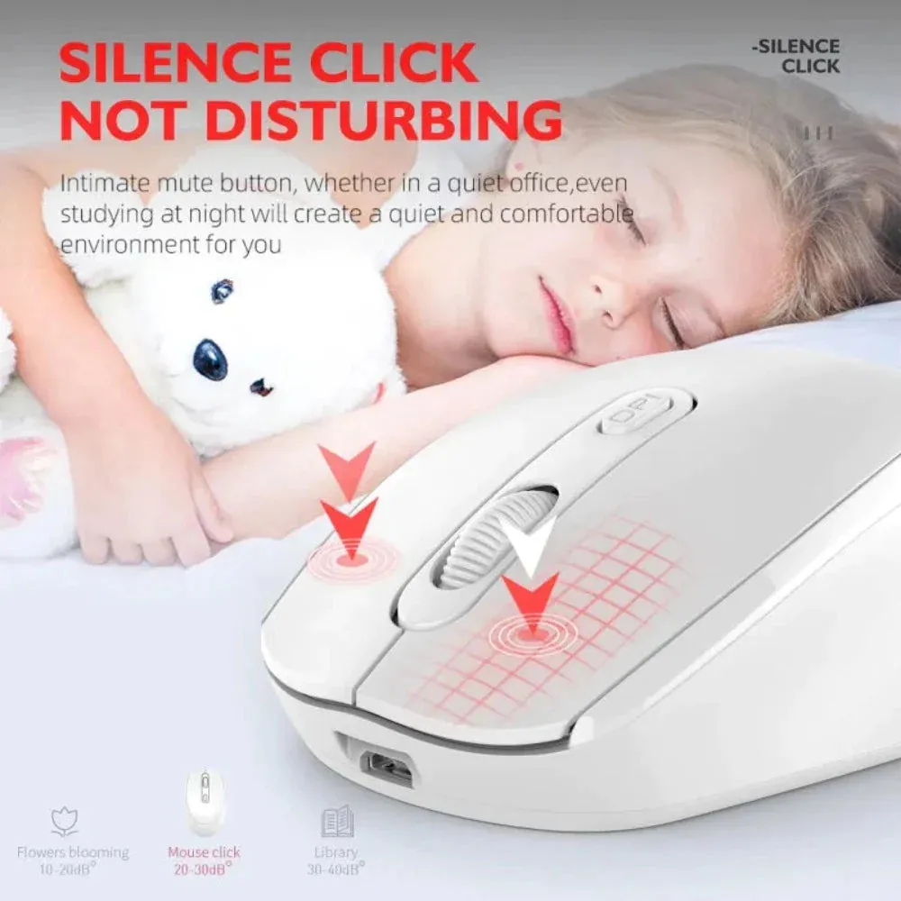 Vibrant 1600DPI Dual-Mode Wireless Mouse