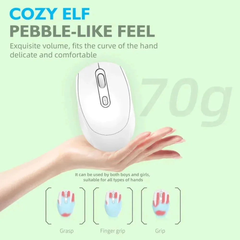 Vibrant 1600DPI Dual-Mode Wireless Mouse