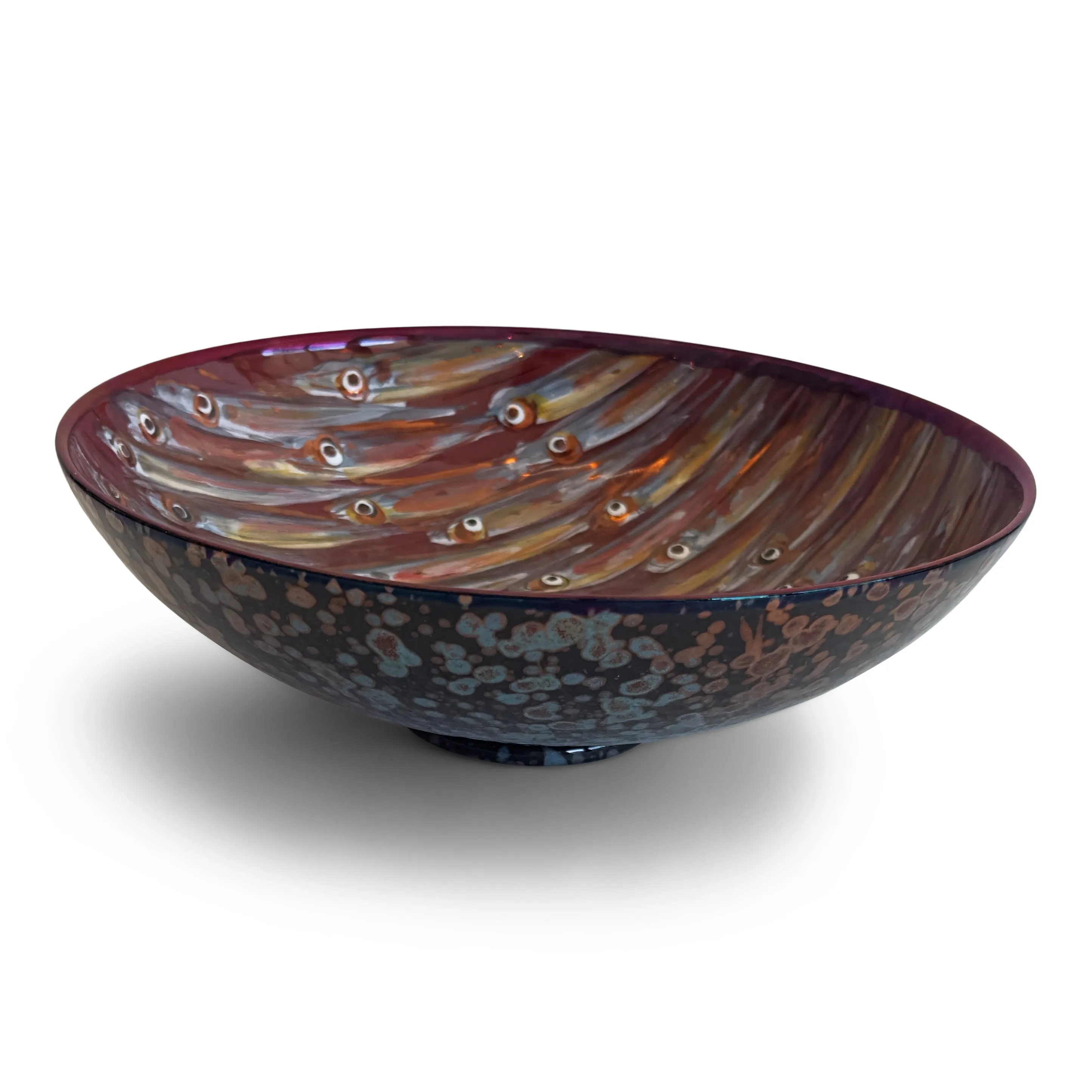 Vignoli 8" Fishes Low Bowl 6