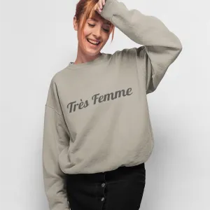 Womens Logo Tre Femme Crewneck Sweatshirt