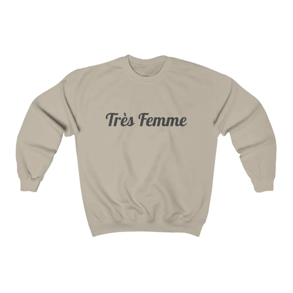 Womens Logo Tre Femme Crewneck Sweatshirt
